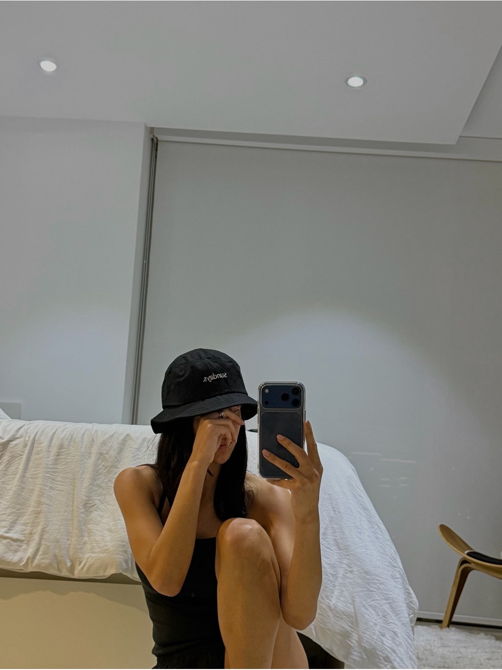 sundays Black Bucket Hat